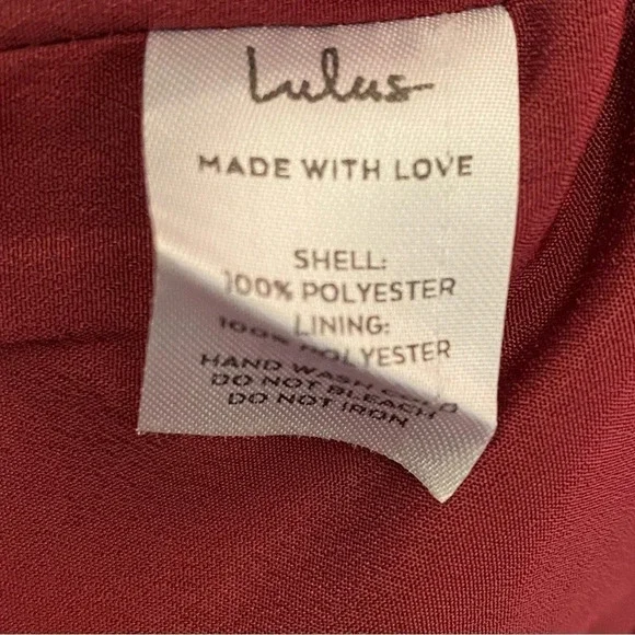 Lulus Believe It or Knot Wine Red Long
Sleeve Tie-Front Skater Dress - Picture 7 of 7